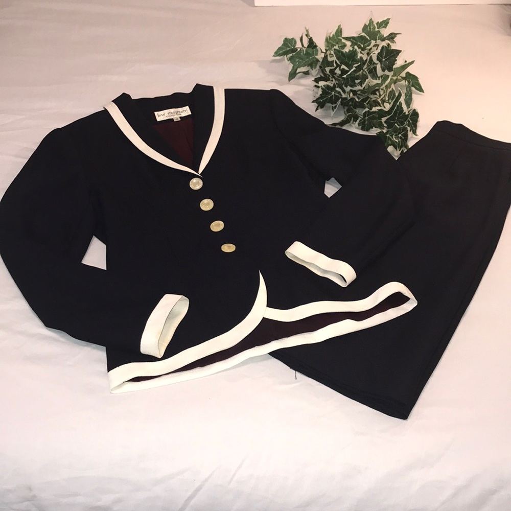 Navy blue suit